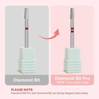MelodySusie 3mm Short Tapered Barrel Cuticle Clean Nail Drill Bit 3/32'' - Image 3