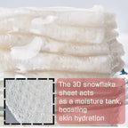 EWG Verified Kombucha Sheet Mask Lyocell 3D Snow Crystal Sheet Fermented Bifida - Image 3