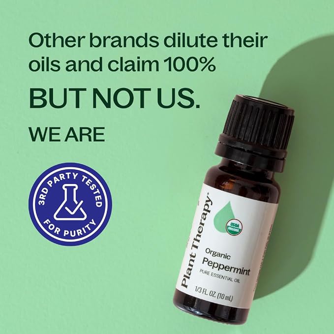 Plant Therapy Organic Peppermint Essential Oil 10 mL, 100% Pure, USDA Certified - Image 5
