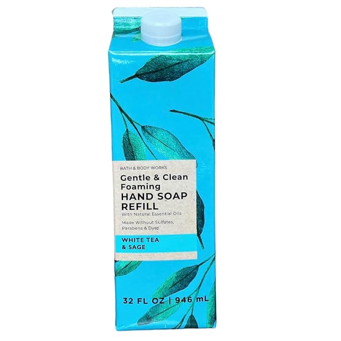 Bath & Body Works White Tea & Sage Refill Gentle & Clean Foaming Hand Soap by BathBodyWorks