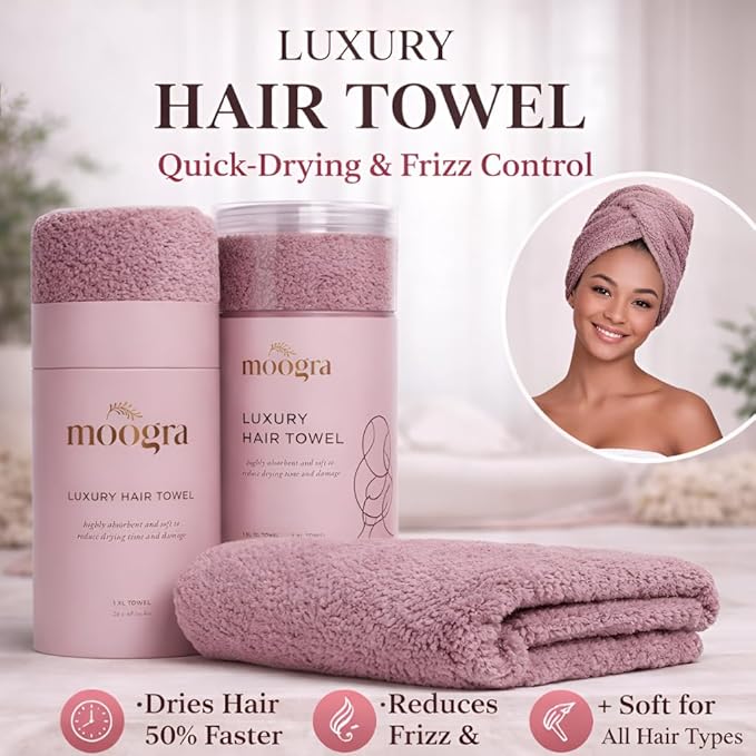 Luxury Microfiber Hair Towel Wrap - Image 2