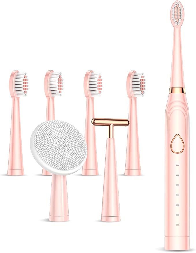 Sonic Electric Toothbrush, USB Rechargeable Powerful Sonic Cleaning Tooth Brush by BTRICL