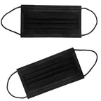 NNPCBT 100PCS 3 Ply Black Disposable Face Mask Filter Protection Face Masks - Image 6