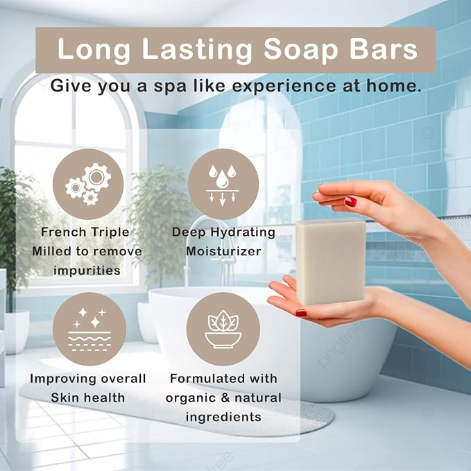 SSA Natural Goat Milk Soap Bars – Sensitive Skin Special, Pure French Triple - Image 4