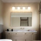 SOLFART Brushed Nickel Bathroom Vanity Light Vintage 4 Light Wall Light - Image 6