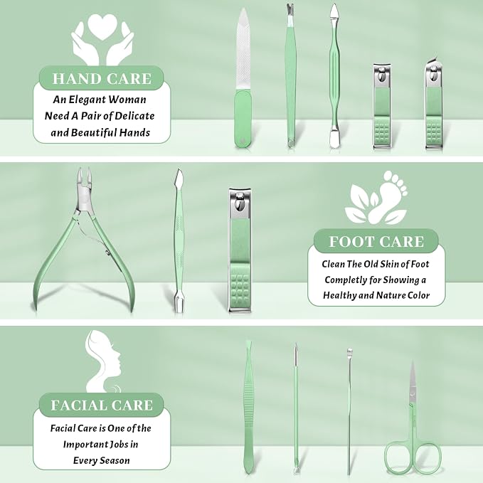 Manicure Pedicure Set, Nail Clipper Set - Image 2