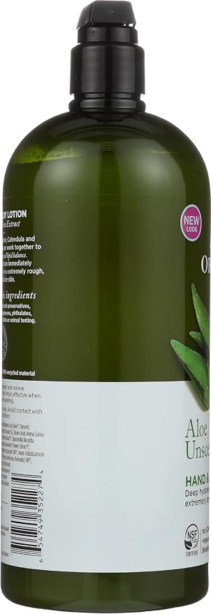 Avalon Organics Hand & Body Lotion, Aloe Unscented, 32 Oz - Image 7
