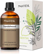 Sandalwood Essential Oil, 1.01Fl.Oz PHATOIL Pure Essential Oil Singles by PHATOIL