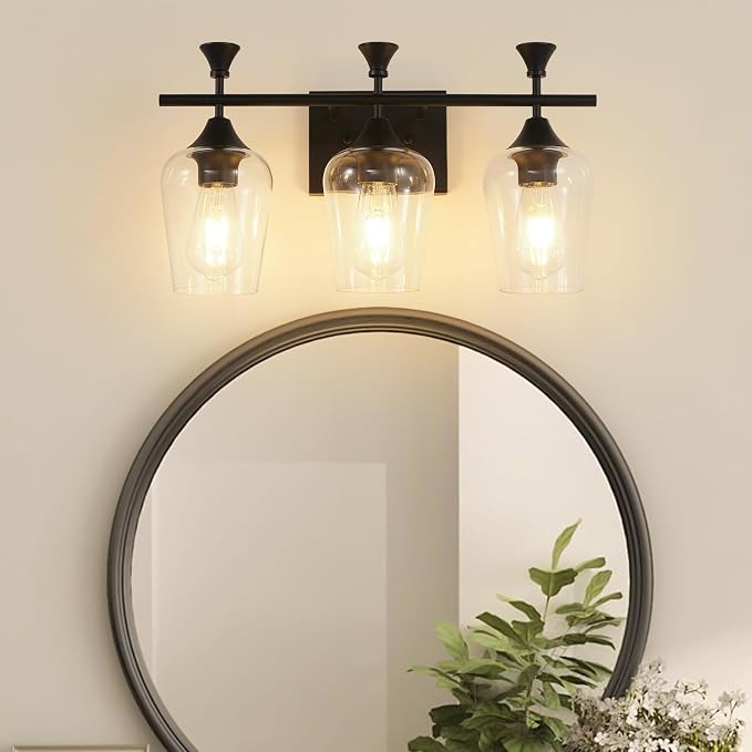 Bathroom Light Fixtures, Matte Black Vanity Lights - Image 9