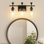 Bathroom Light Fixtures, Matte Black Vanity Lights - Image 9