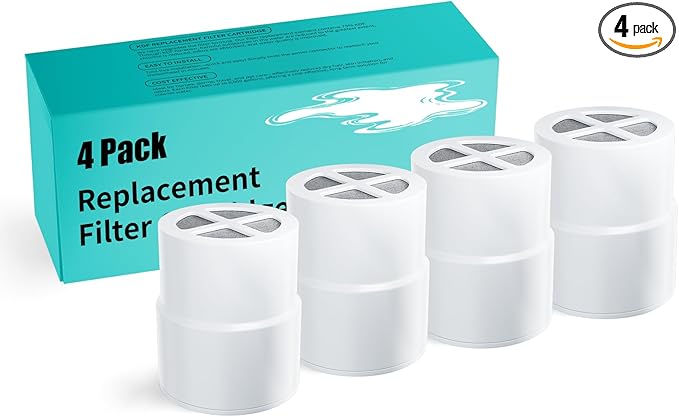 4-Pack Replacement Filter for JOLIE Shower Head, Compatible by Unknown