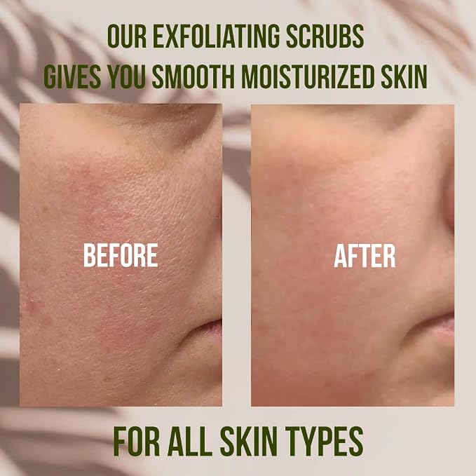 Organic Avocado & Orange Body Scrub Moisturize & Soften Skin, Pure Natural - Image 5