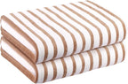 JML Beach Towels Set of 2, Large Microfiber Bath Towel Cabana Stripe, Quick - Image 2