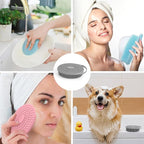 3 Pack Silicone Body Scrubber, Exfoliating Body Scrubber Fit - Image 7