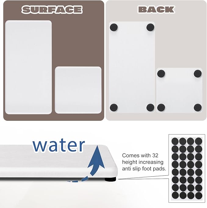 4PCS Water Absorbing Stone Tray - Image 4