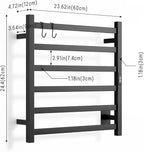 Wall Mounted Towel Warmer Square 6 Bars - Image 2