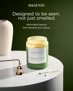 M&SENSE Sage Wood Scented Candles - Image 4