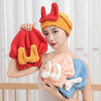 Microfiber Hair Drying Cap, Ultra Absorbent Hair Towel Wrap Turban - Image 6