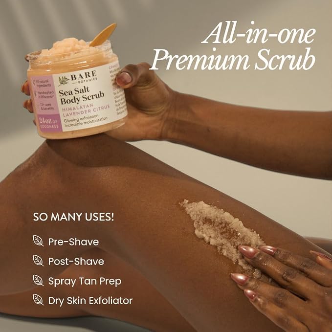 Bare Botanics Body Scrub 24 oz - Image 3