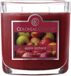 Colonial Candle Apple Orchard Scented Jar Candle, 2 Wick, 3.5 oz, Mottled Wax by ColonialCandle