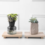 zoocatia Small Wood Tray Pedestal Stand Farmhouse Bathroom Decor Decorative - Image 4