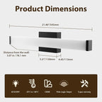 Bathroom Light Fixtures Over Mirror 22IN, 19W 5CCT Dimmable Modern Vanity Lights - Image 7