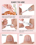 Cuticle Trimmer with Cuticle Pusher and Nail Clipper - Image 6