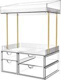 SNSLXH Makeup Organizer Bathroom Storage- 4 Tier 4 Drawer Makeup Storage by SNSLXH
