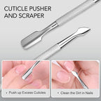 GAOY 3-in-1 Cuticle Remover Kit, Professional Cuticle Trimmer, Pusher and Sharp - Image 6