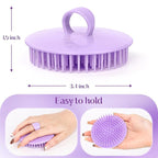 4Pack Hair Scalp Exfoliator Brush Dandruff Cleaning Brush, Flexible Scalp - Image 2