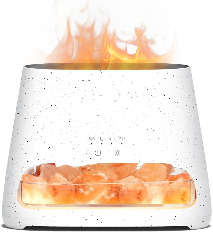SALKING 2-in-1 Himalayan Salt Lamp & Ultrasonic Essential Oil Diffuser by SALKING