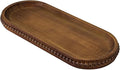 MAONAME Oval Bathroom Vanity Tray, Long Narrow Wood Tray, Rustic Decorative by MAONAME