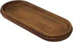 MAONAME Oval Bathroom Vanity Tray, Long Narrow Wood Tray, Rustic Decorative by MAONAME