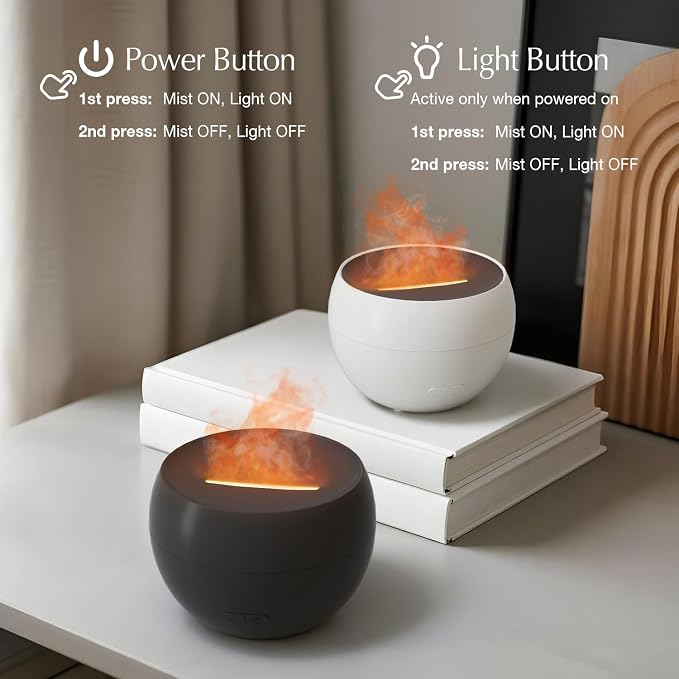 SALKING 2 Pack Flame Essential Oil Diffusers - Image 7