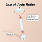 Opal Gua Sha and Face Roller, Real Jade Gua-Sha Stone Facial Tools Set - Image 6
