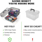 HEY FOLY 15qt Medicine Organizer Storage Box - Image 4