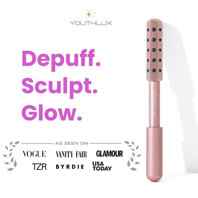 Radiance Roller – Germanium Stone Facial Massage Tool/Wand Face Roller - Image 2