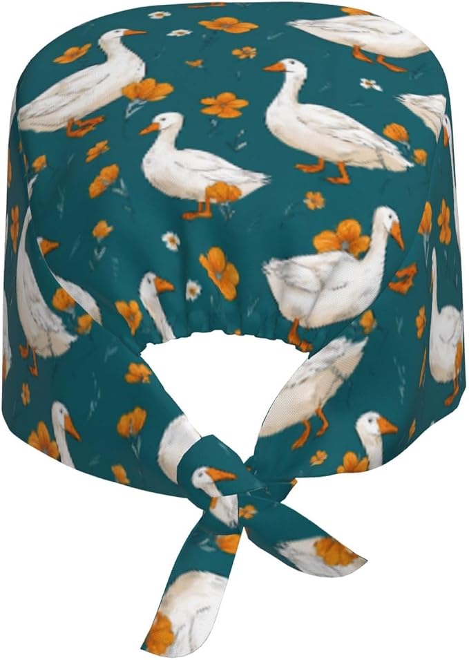 Alligator Ice Cream Working Cap, Scrub Cap - Image 2
