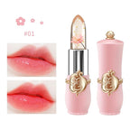 BestLand 3 Pcs/Set Flower Jelly Lipstick Set Temperature Change Moisturizer - Image 2