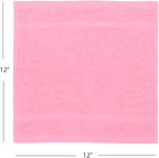 Avalon Towels Cotton Washcloths 24-Pack – 12 x 12 Inch Pink Super Soft & - Image 8