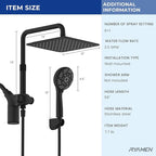 Ryamen Upgraded Dual Shower Heads Combo, 10 inch Filtered Shower Head - Image 2