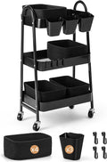 3-Tier Rolling Utility Cart by AOZITA