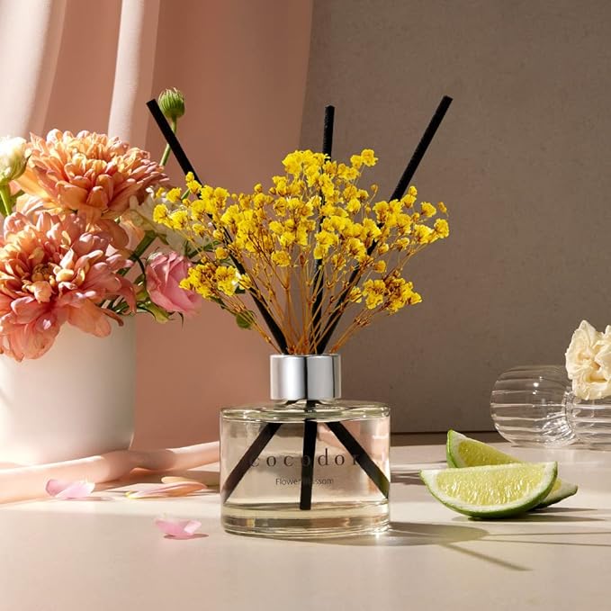 COCODOR Flower Reed Diffuser Set / 6.7oz / Pure Cotton/Scent Diffuser - Image 6