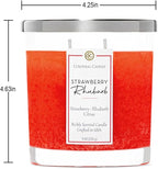 Colonial Candle Strawberry Rhubarb Scented Candle Jar, Highly Fragranced Candles - Image 4