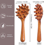 OULIGET Wooden Trigger Point Massage Tool, Sandalwood Comb Head Massager - Image 2