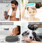 3 Pack Silicone Body Scrubber, Soft Silicone Loofah Silicone Body Brush - Image 6