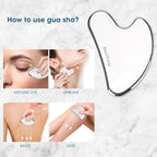 Bealihelp Face Roller and Gua Sha, Stainless Steel Facial Roller and Guasha Tool - Image 5
