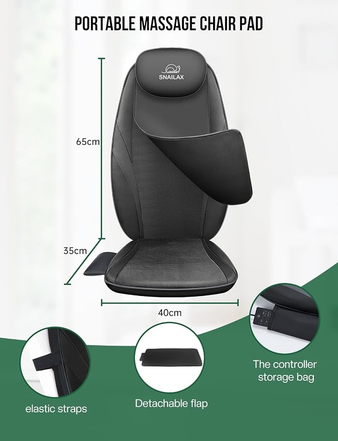 Snailax Back Massager with Heat, Gifts - Image 7