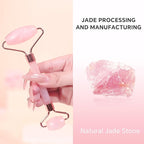 Jade Roller & Gua Sha Set for Face – 4PCS Natural Facial Massage Tools Kit - Image 3