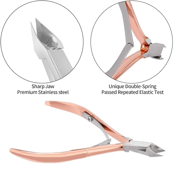 Cuticle Trimmer with Cuticle Pusher and Cutter, YINYIN Cuticle Remover Cutter - Image 2